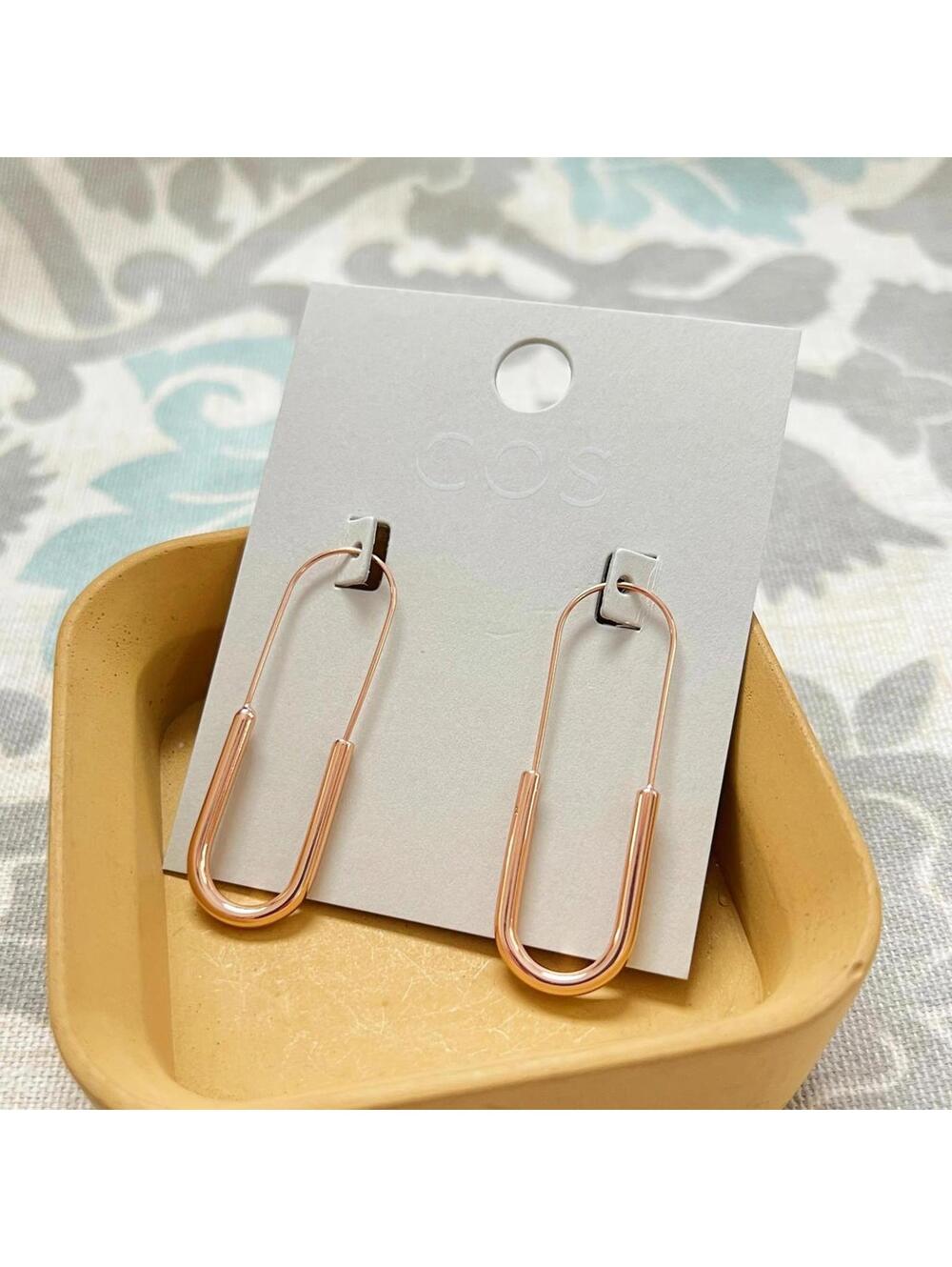 COS Paperclip Hoop Earrings